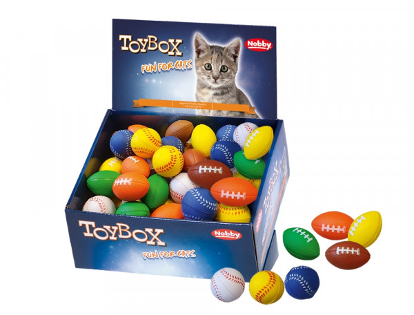 cat rubber balls